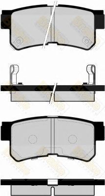 BRAKE ENGINEERING pa1494 -  Комплект тормозных колодок, дисковый тормоз